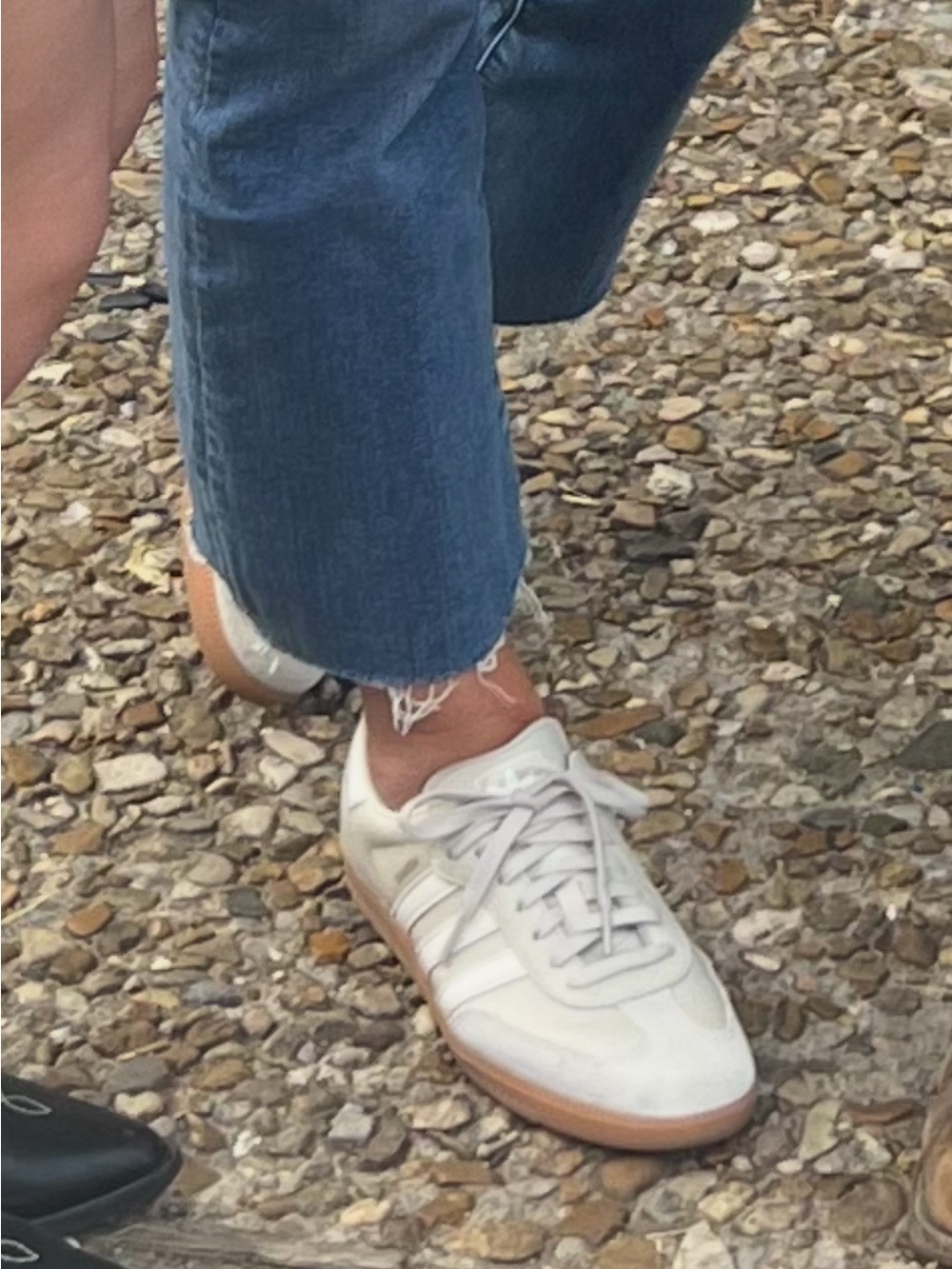 adidas Samba Low-Top Sneakers in Off-White and Gum - Picture 7 of 7